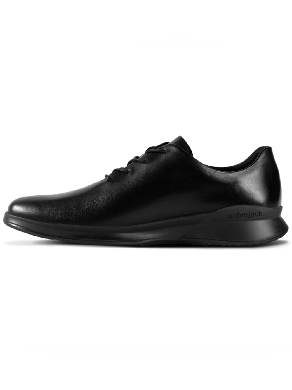 Amberjack Whole Cut Hybrid Dress Sneakers Black Leather Comfort Shoes Men’s 12.5